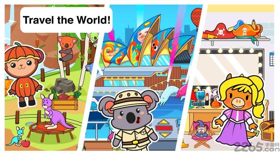 小镇大街宠物假期汉化破解版(main street pets big vacation)下载,小镇大街宠物假期,卡通游戏,儿童游戏